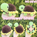 Crochet Turtle with Removable Shells Pattern Bundle 15+ Interchangeable Shell Designs